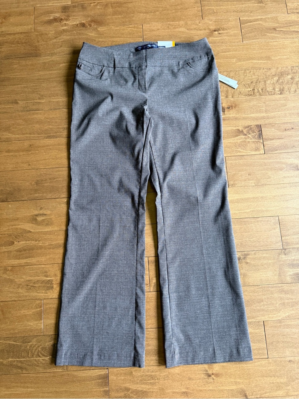 Reitmans Women's Gray Brown Bootcut Dress Pants